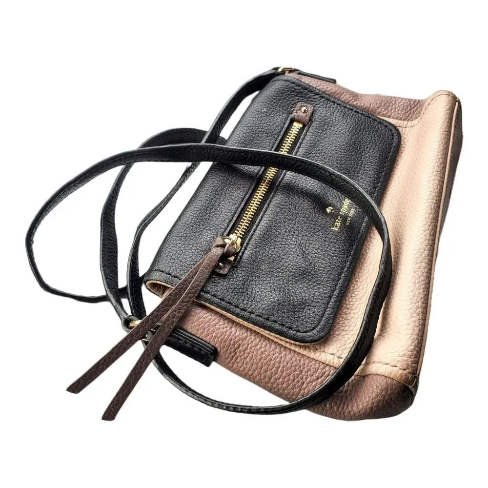 KATE SPADE Handbag Crossbody Leather Purse COBBLE HILL Colorblock Mini Toddy